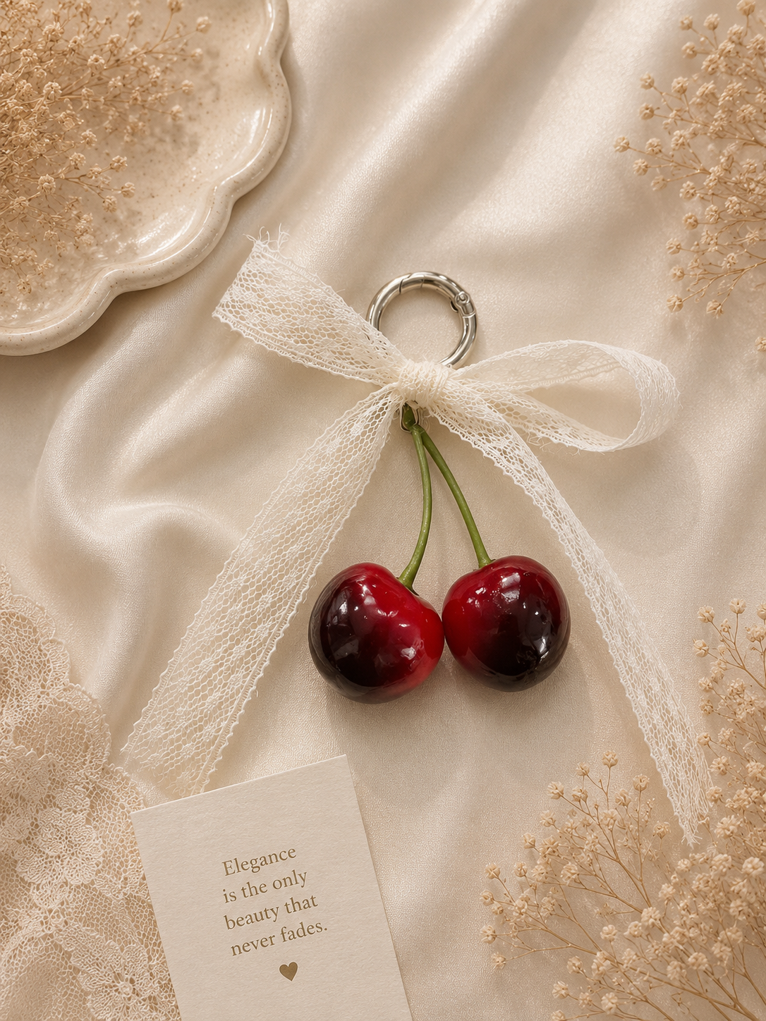 Cherry Lace Strap