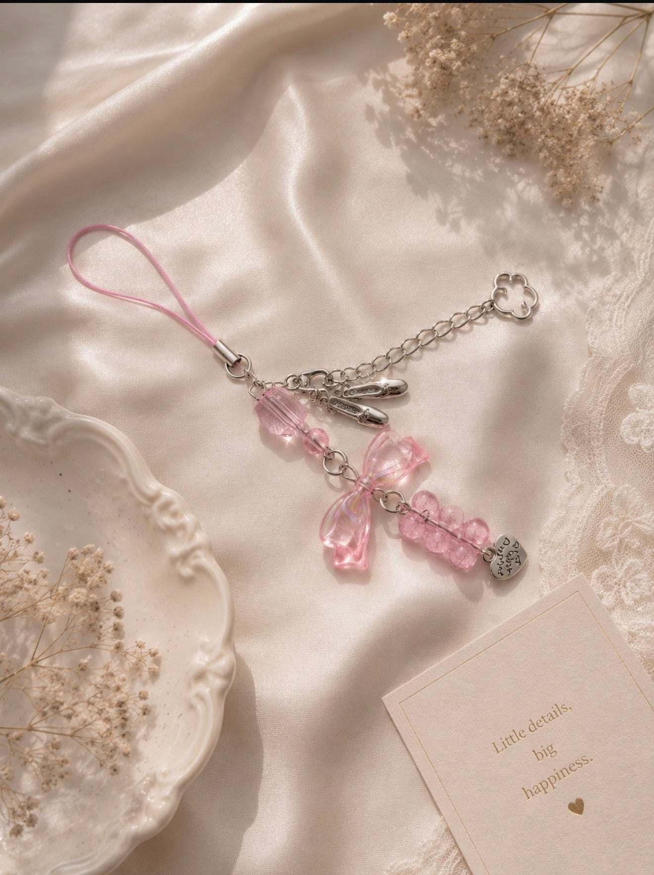 Pink Satin Strap