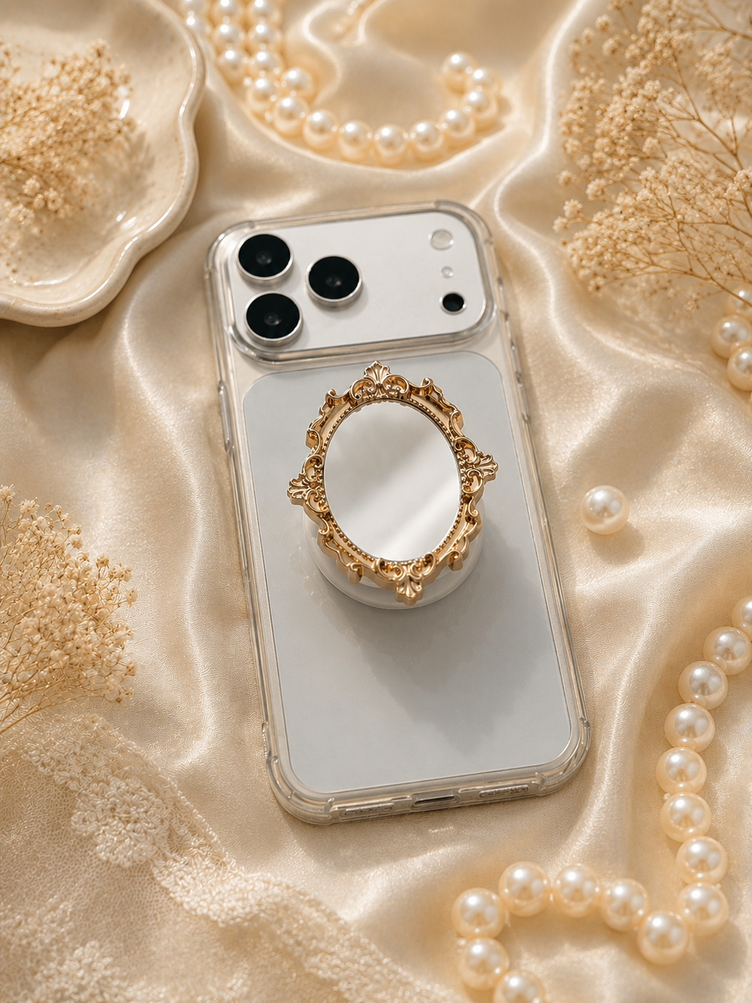 Vintage Gold Mirror Grip