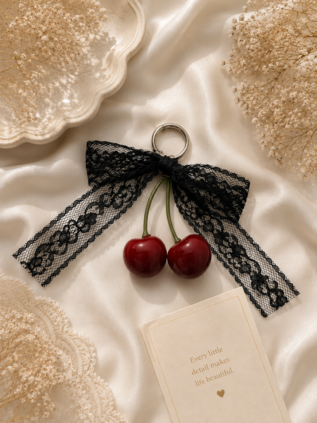 Cherry Lace Strap